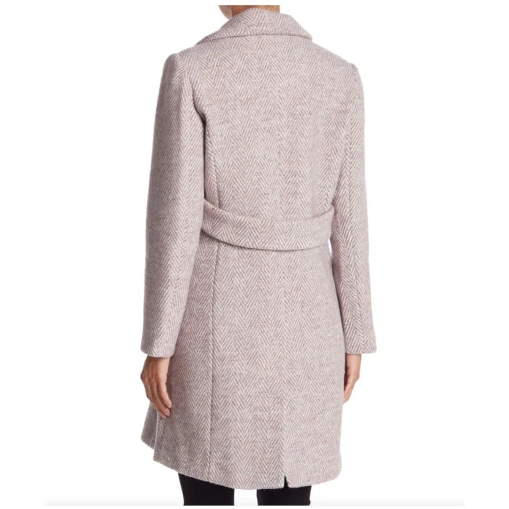 SAM EDELMAN Notch Collar 3-Button Wool Blend Coat Size XL - Picture 2 of 9